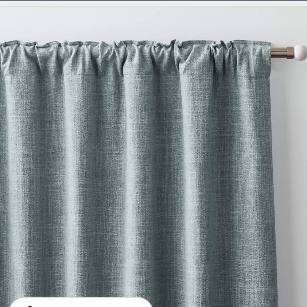 CRATE & BARREL ASHBERY TEXTURED LINED DRAPERY PANEL SET OF 2 - 52 x 108